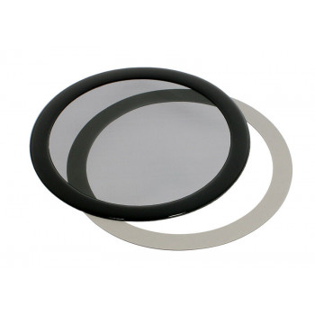 DEMCiflex stoffilter 120mm, rond - zwart/zwart