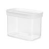 emsa bewaarglas OPTIMA, rechthoekig, 1,0 liter transparant/wit, verse seal, BPA-vrij, kunststof
