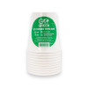 Gogreen Go Green composteerbare bekers 250 ml, 10 stuks, wit