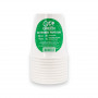 Gogreen Go Green composteerbare bekers 250 ml, 10 stuks, wit