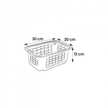 Keeeper mand S 30x20x13cm Fritz transparant