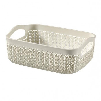 Curver Knit Basket A6, 19x14x7 cm, wit