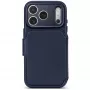 Decoded Leather Detachable Wallet leren hoesje voor iPhone 18 Pro / 17 Pro, MagSafe, Midnight
