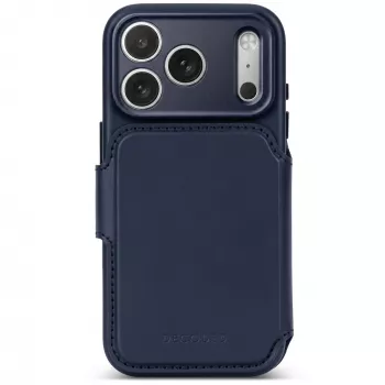 Decoded Leather Detachable Wallet leren hoesje voor iPhone 18 Pro Max / 17 Pro Max, MagSafe, Midnight