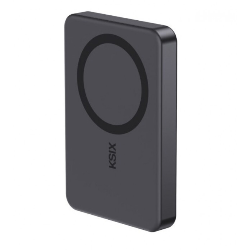 Ksix powerbank Magslim 10000 mAh magnetisch 15W USB-C PD 20W digitaal display zwart