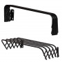 Sauber wand-droogrek, 4 m / 80 cm, zwart