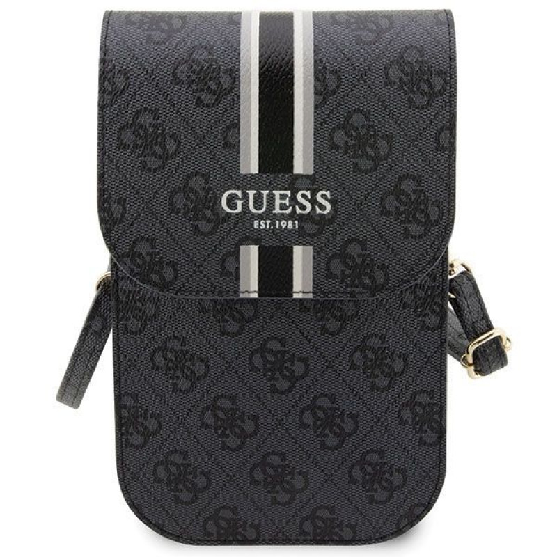 Guess 4G Stripe telefoontas, zwart
