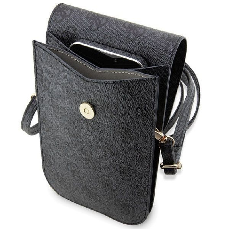 Guess 4G Stripe telefoontas, zwart