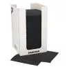 PAPSTAR cocktailservetten PUNTO, 200 x 200 mm, zwart tissue, 2-laags, 1/4-vouw, met Dot on Dot Micro