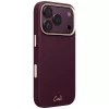 UNIQ Coehl Mirelle hoesje voor iPhone 18 Pro / 17 Pro Magnetic Charging bordeaux