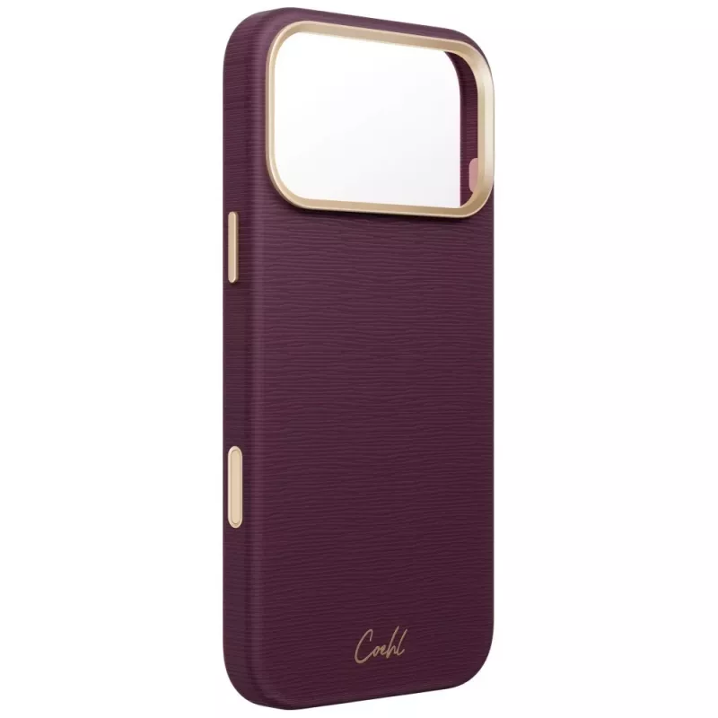 UNIQ Coehl Mirelle hoesje voor iPhone 18 Pro Max / 17 Pro Max Magnetic Charging bordeaux