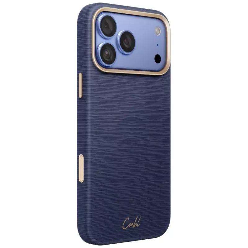 UNIQ Coehl Mirelle hoesje voor iPhone 18 Pro Max / 17 Pro Max magnetisch laden blauw