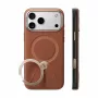 TORRAS Ostand Q3 VegSkin hoesje voor iPhone 18 Pro / 17 Pro, MagSafe-compatibel, bruin