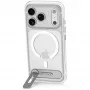 Decoded AntiMicrobial Hybrid Stand Backcover – hoes met standaard voor iPhone 18 Pro Max / 17 Pro Max, compatibel met MagSafe (transparant)