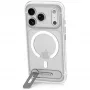 Decoded AntiMicrobial Hybrid Stand Backcover – hoes met standaard voor iPhone 18 Pro Max / 17 Pro Max, compatibel met MagSafe (frosted white)