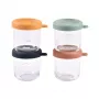 Beaba set van glazen bakjes met deksel 4 x 250 ml Sunrise