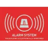 ABUS AU1315 alarmwaarschuwingssticker (UK), 74 x 52,5 mm