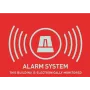 ABUS AU1315 alarmwaarschuwingssticker (UK), 74 x 52,5 mm
