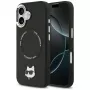 Hoesje Karl Lagerfeld Choupette Pin MagSafe voor iPhone 17 zwart
