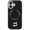 Hoesje Karl Lagerfeld Choupette Pin MagSafe voor iPhone 17 zwart