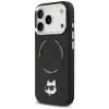Hoesje Karl Lagerfeld Choupette Pin MagSafe voor iPhone 17 Pro Max zwart
