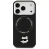 Hoesje Karl Lagerfeld Choupette Pin MagSafe voor iPhone 17 Pro Max zwart