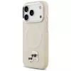 Hoesje Karl Lagerfeld Karl & Choupette Pins MagSafe voor iPhone 17 Pro Max beige