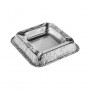 PAPSTAR wegwerp-asbak, zilver
