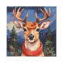 PAPSTAR kerstmotief servetten rendier 330 x 330 mm, bedrukt, 1/4 vouw, 3-laags