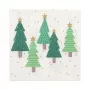 PAPSTAR “Winter Trees” kerstservetten 330 x 330 mm, bedrukt, 1/4-vouw, 3-laags