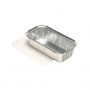 Starpak aluminium dienbladen met deksel, 1000 ml, zilver