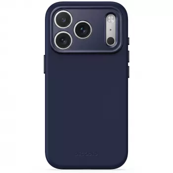 Decoded AntiMicrobial silicone backcover hoes voor iPhone 18 Pro / 17 Pro, MagSafe, Atlantic Blue