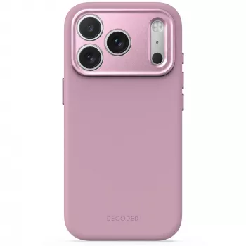 Decoded AntiMicrobial silicone backcover hoes voor iPhone 18 Pro Max / 17 Pro Max, MagSafe, Rose Quartz