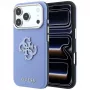 Guess genarbde & grote resin-logo hoes voor iPhone 18 Pro Max / 17 Pro Max, blauw