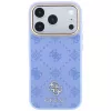 Guess Peony 4G Small Logo MagSafe hoesje voor iPhone 18 Pro Max / 17 Pro Max, lichtblauw