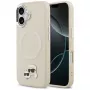 Karl Lagerfeld Karl & Choupette Pins MagSafe hoesje voor iPhone 17, beige