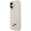 Karl Lagerfeld Karl & Choupette Pins MagSafe hoesje voor iPhone 17, beige