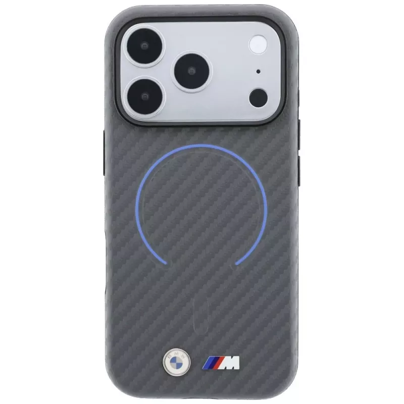 BMW M Carbon bedrukte ring MagSafe hoesje voor iPhone 18 Pro Max / 17 Pro Max, antraciet