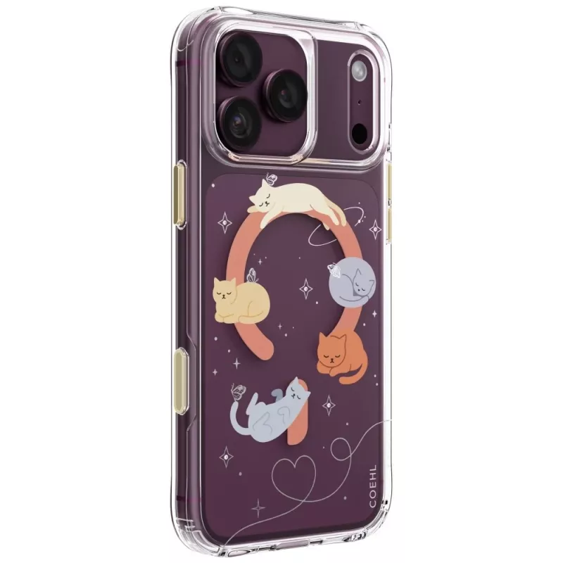 UNIQ Coehl Elysie hoes voor iPhone 18 Pro Max / 17 Pro Max, magnetisch laden, Whiskered Dreams