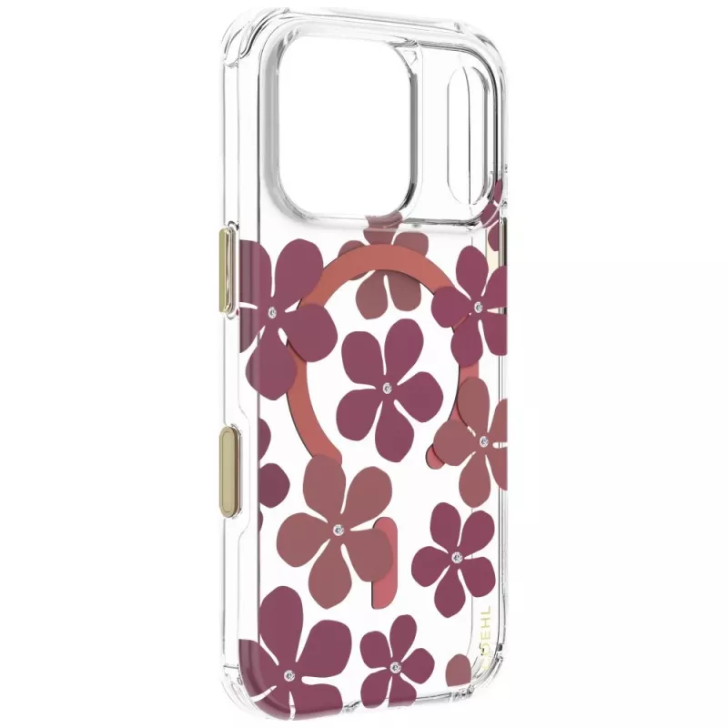 UNIQ Coehl Mila hoes voor iPhone 18 Pro / 17 Pro, magnetisch laden, bordeauxrood