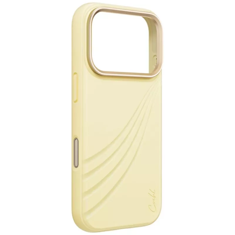 UNIQ Coehl Serina hoes voor iPhone 18 Pro / 17 Pro, magnetisch laden, geel