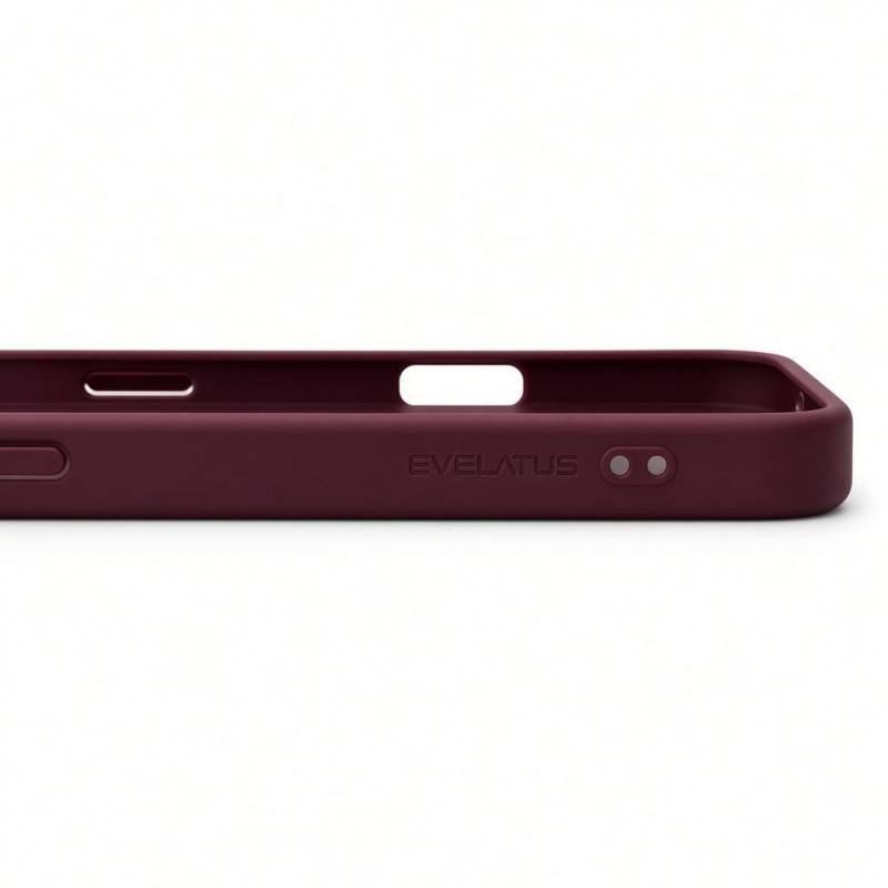 Evelatus Shield hoes met MagSafe & standaard voor Apple iPhone 18 Pro Max, matte ring, bordeauxrood