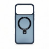 Evelatus Shield hoes met MagSafe & standaard voor Apple iPhone 18 Pro Max, matte ring, marineblauw