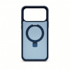 Evelatus Shield hoes met MagSafe & standaard voor Apple iPhone 18 Pro Max, matte ring, marineblauw