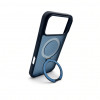 Evelatus Shield hoes met MagSafe & standaard voor Apple iPhone 18 Pro Max, matte ring, marineblauw