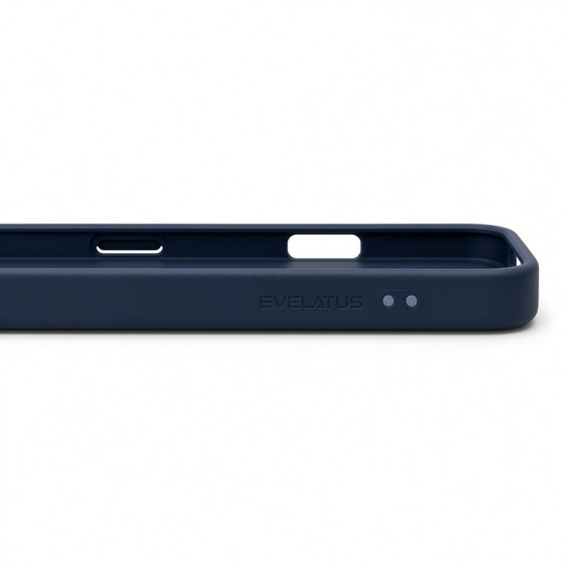 Evelatus Shield hoes met MagSafe & standaard voor Apple iPhone 18 Pro Max, matte ring, marineblauw