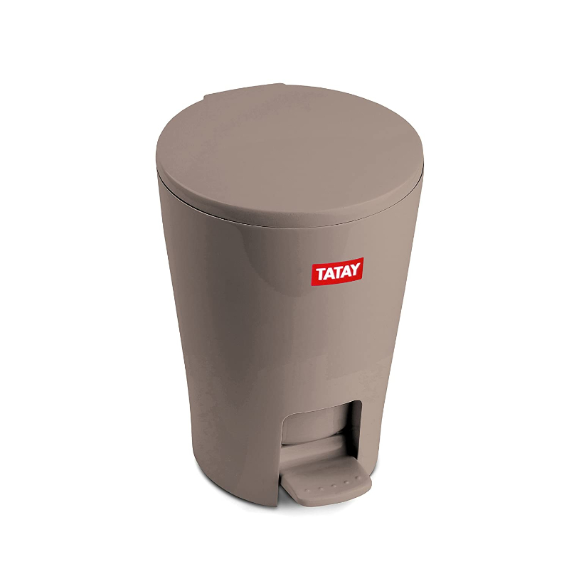 Tatay Diabolo badkamer pedaalemmer, 5 l, bruin