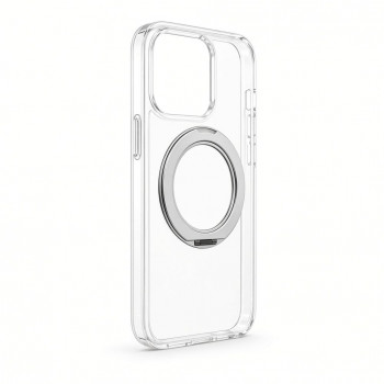 Evelatus Hybrid MagSafe-hoes met 360 metalen standaard voor Apple iPhone 18 Pro, PC+TPU, transparant