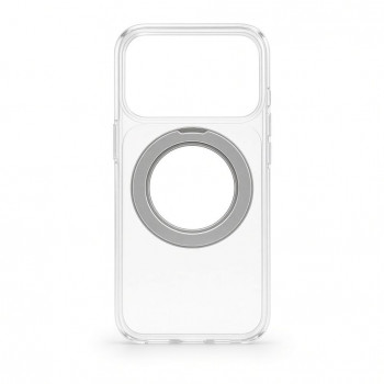 Evelatus Hybrid MagSafe-hoes met 360 metalen standaard voor Apple iPhone 18 Pro, PC+TPU, transparant
