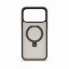 Evelatus Shield hoesje met MagSafe & standaard voor Apple iPhone 18 Pro, matte ring, rookgrijs